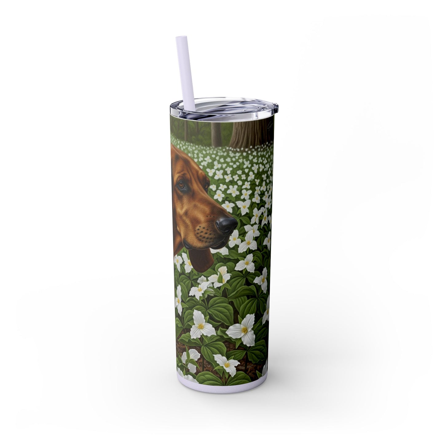 Treeing Walker Coonhound Tumbler with Straw, 20oz