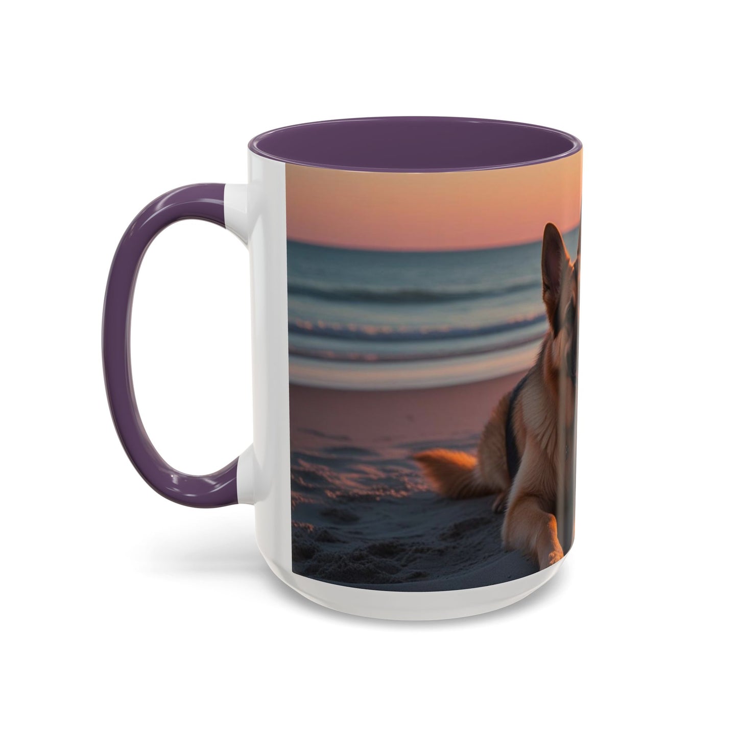 German Shepherd Love Accent Coffee Mug - Perfect Gift for Dog Lovers