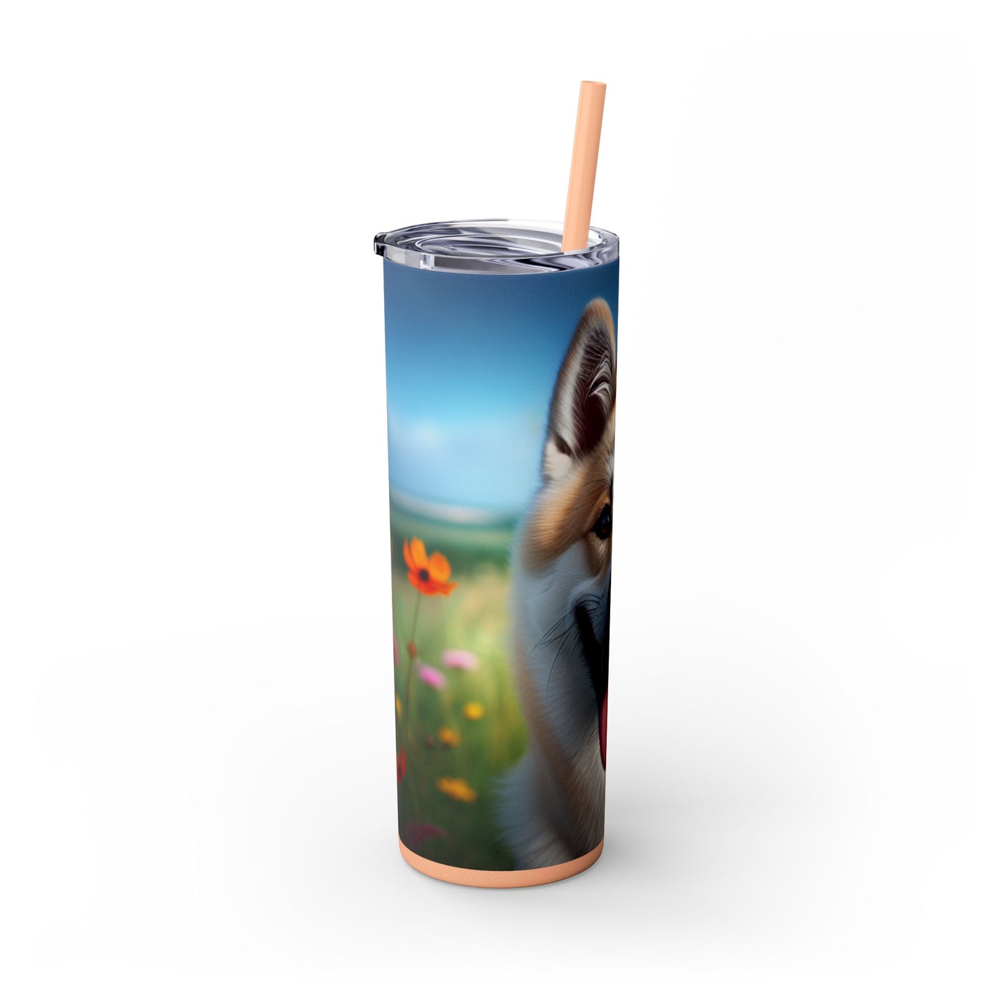 Canaan Dog Tumbler with Straw, 20oz