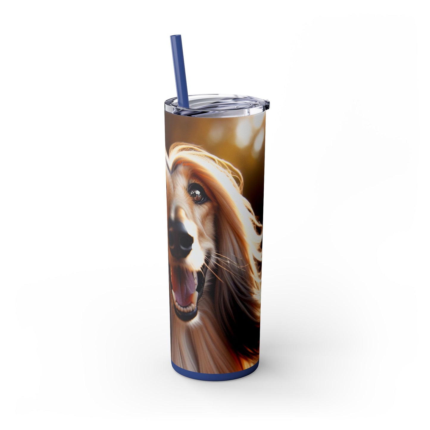 Afghan Hound Tumbler with Straw, 20oz