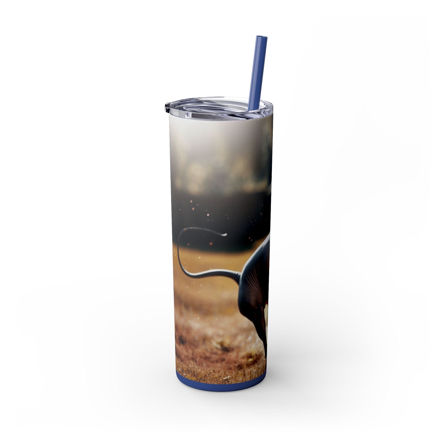 American Hairless Terrier Tumbler with Straw, 20oz