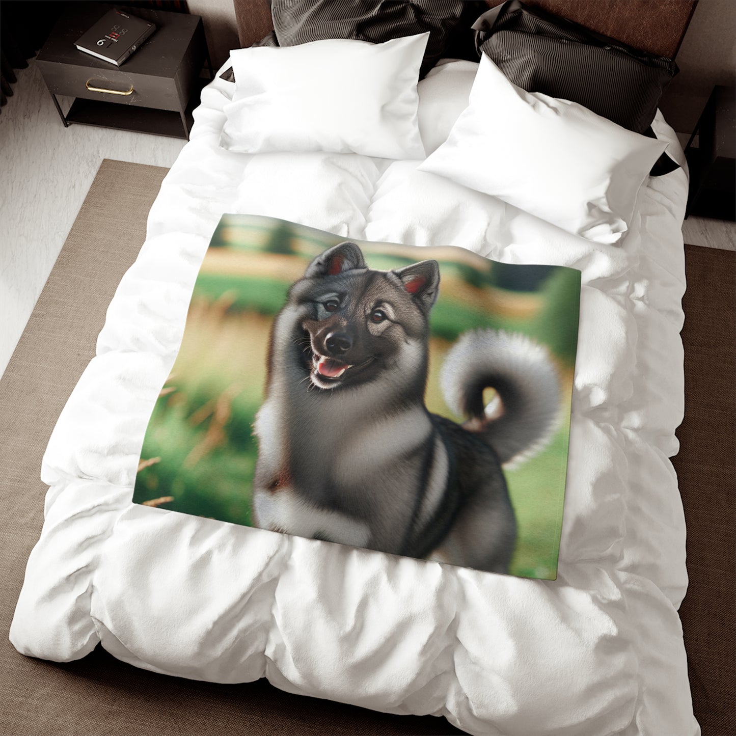 Norwegian Elkhound Sweatshirt Blanket
