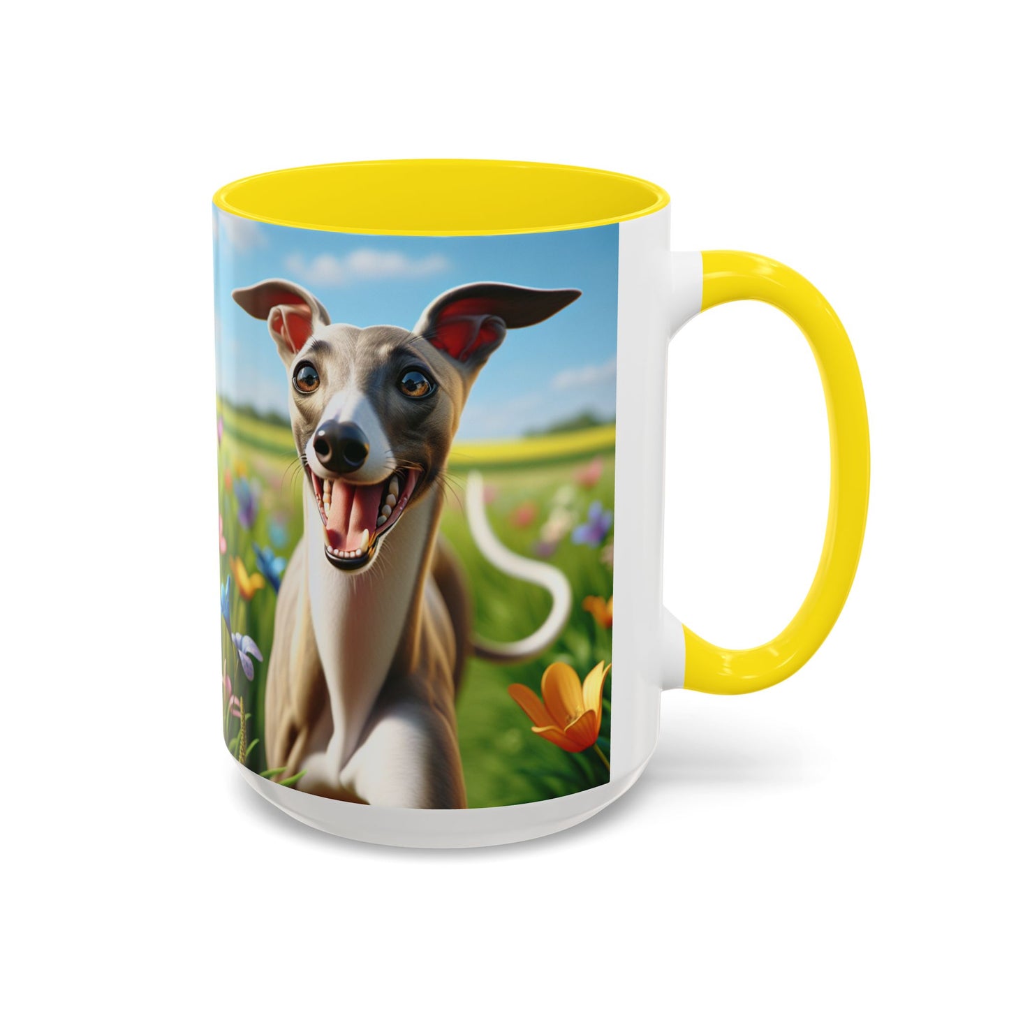 Whippet Accent Coffee Mug - Perfect Gift for Dog Lovers