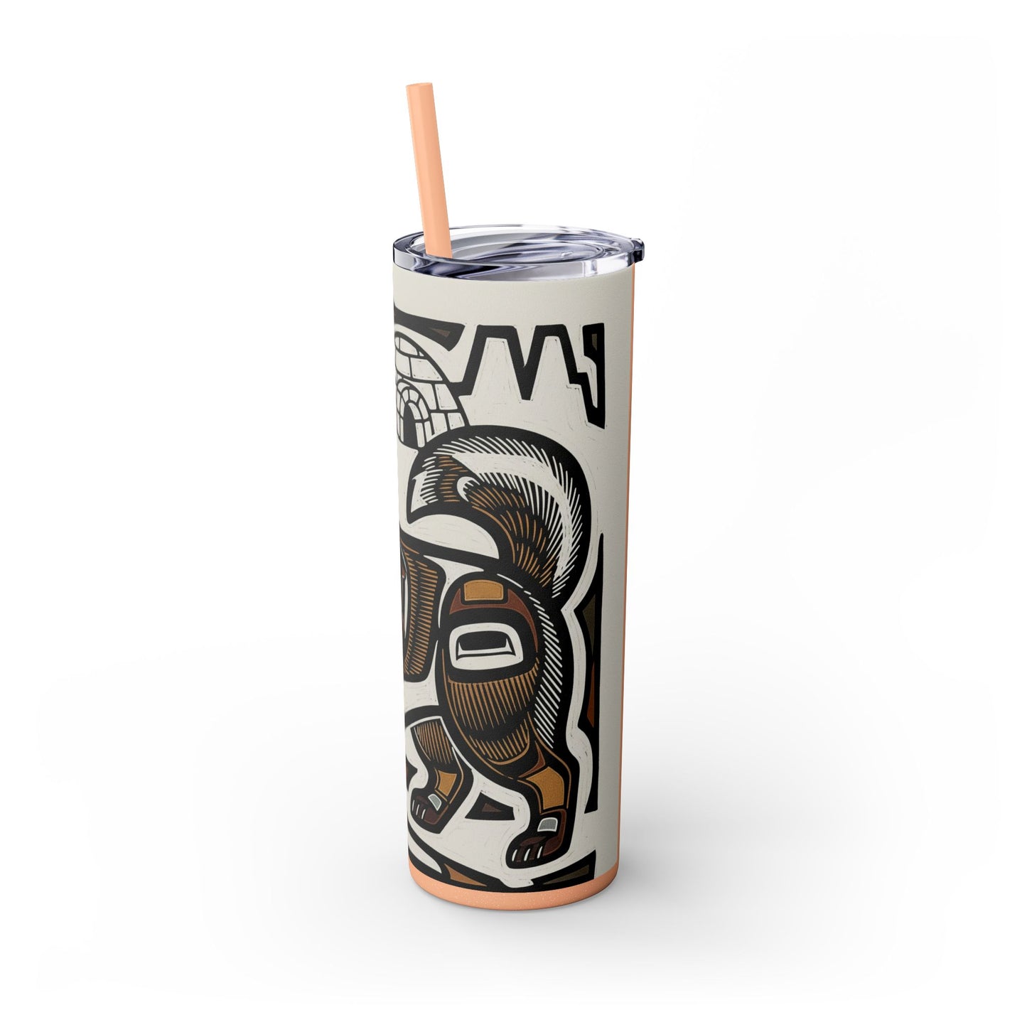 Canadian Eskimo Dog Tumbler with Straw, 20oz