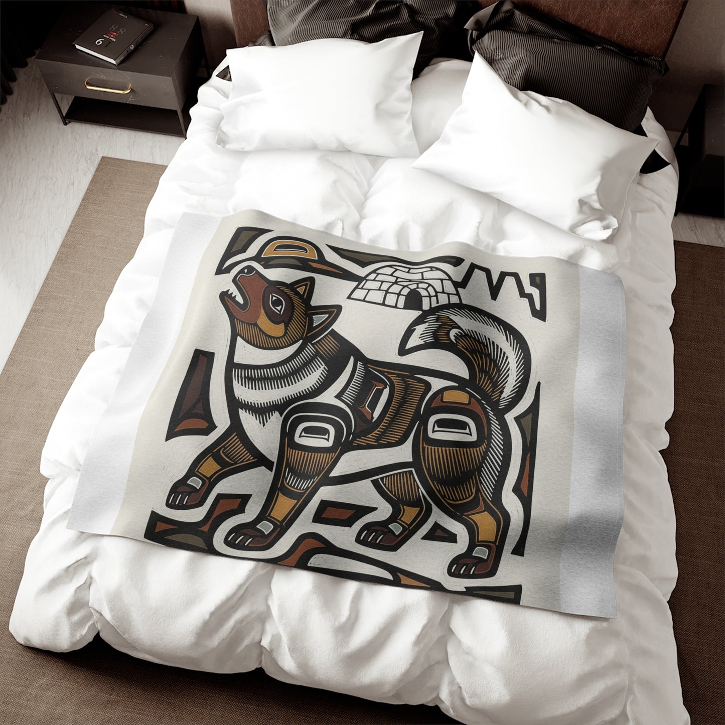 Canadian Eskimo Dog Sweatshirt Blanket