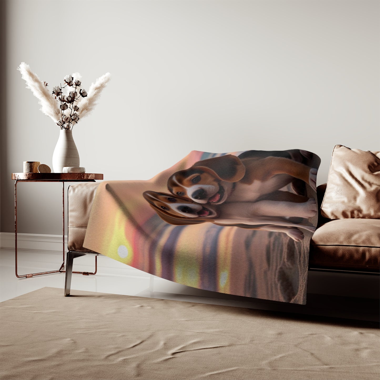 Beagle Love Sweatshirt Blanket