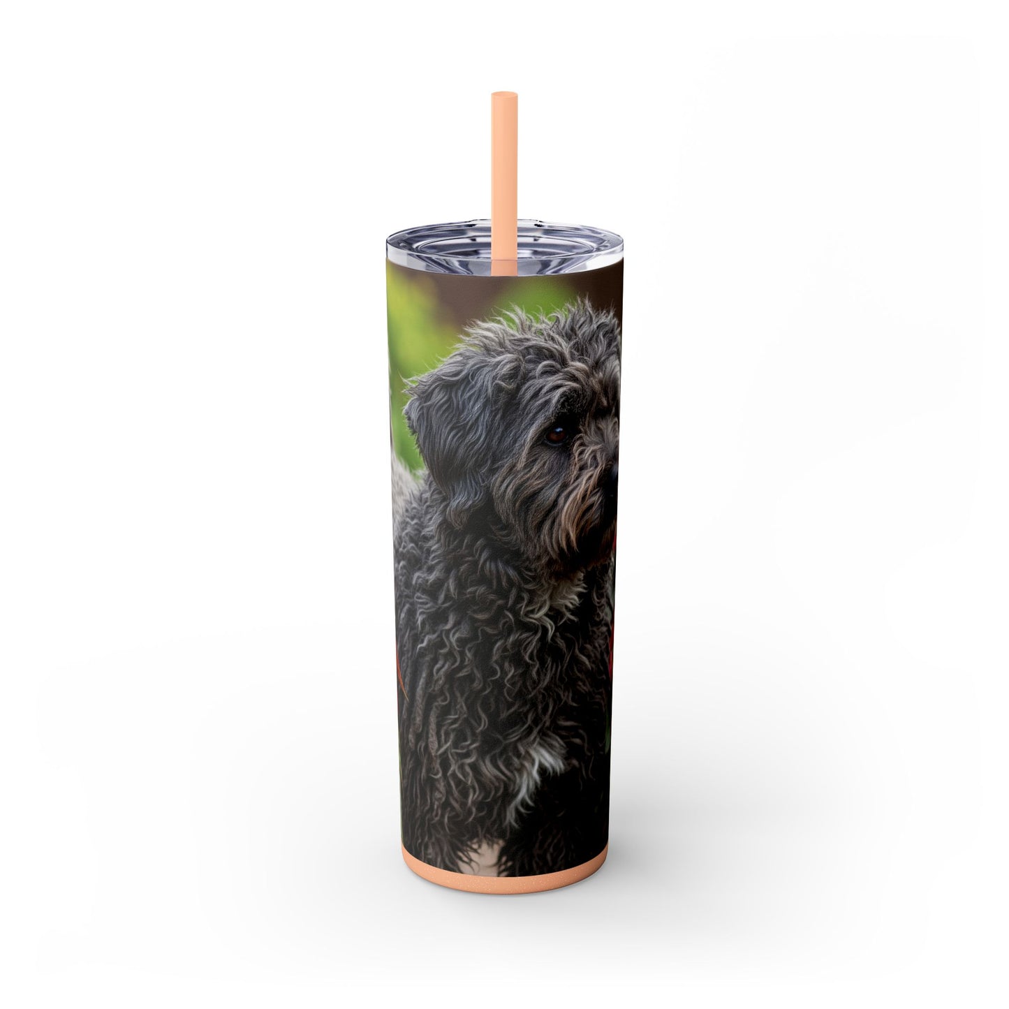 Puli Skinny Tumbler with Straw, 20oz