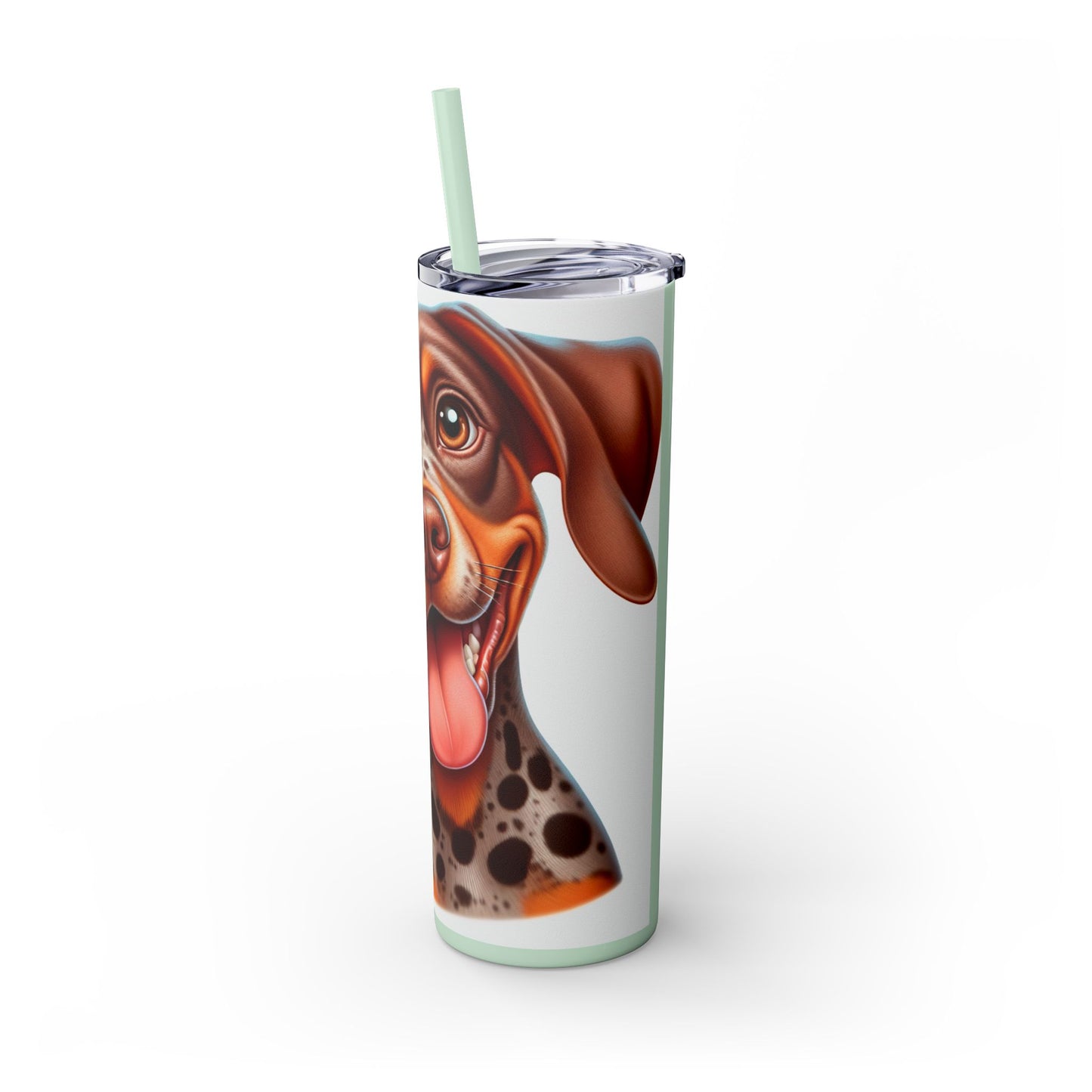 Braque du Bourbonnais Tumbler with Straw, 20oz