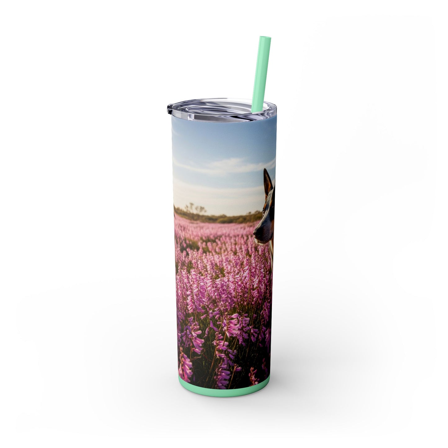 Australian Stumpy Tail Cattle Dog Tumbler with Straw, 20oz