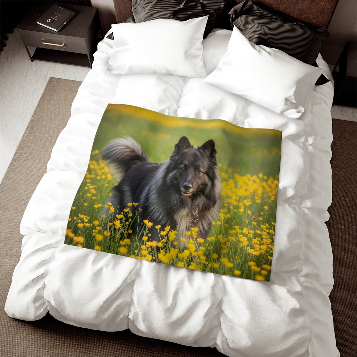 Belgian Sheepdog Sweatshirt Blanket