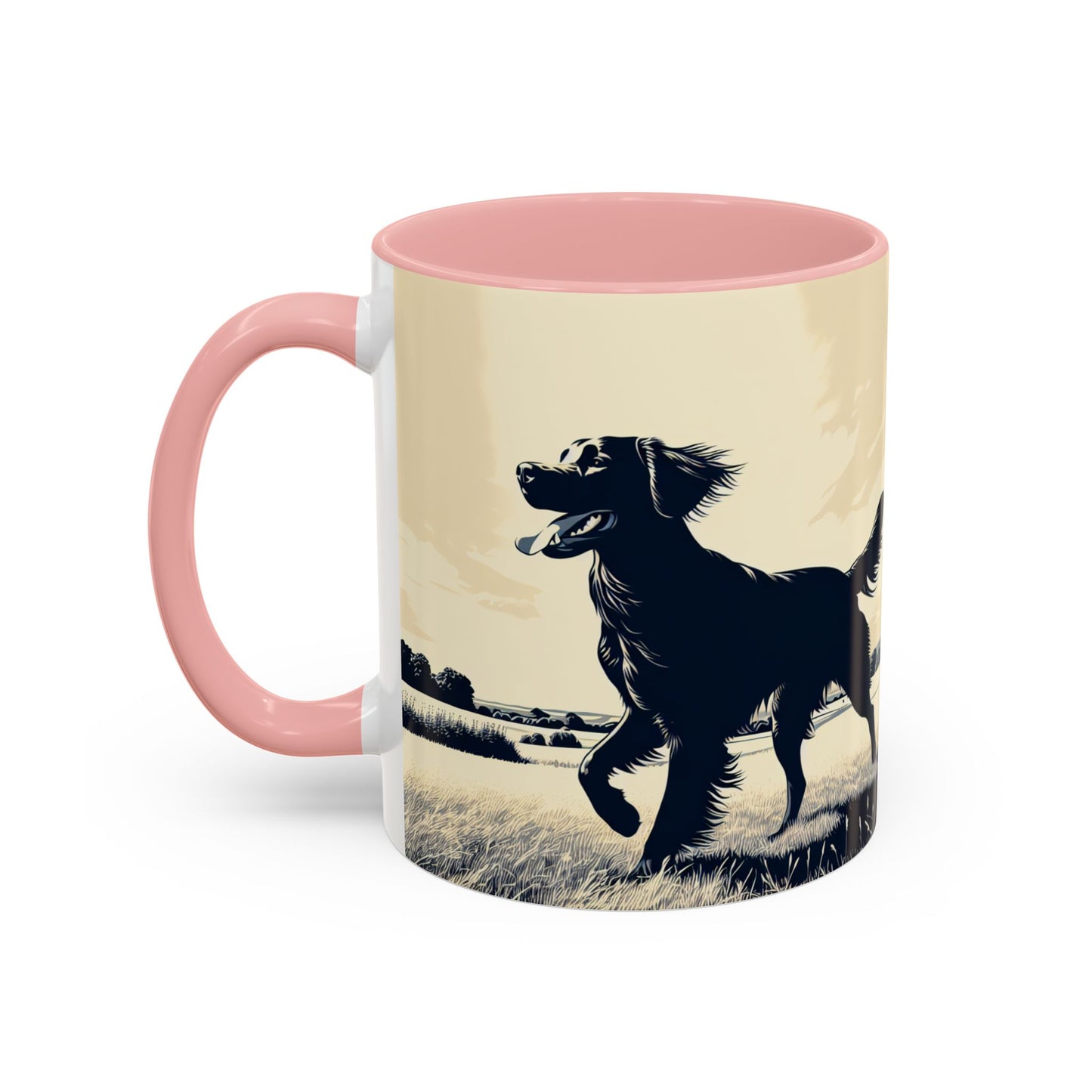 Flat Coated Retriever Accent Coffee Mug - Perfect Gift for Dog Lovers