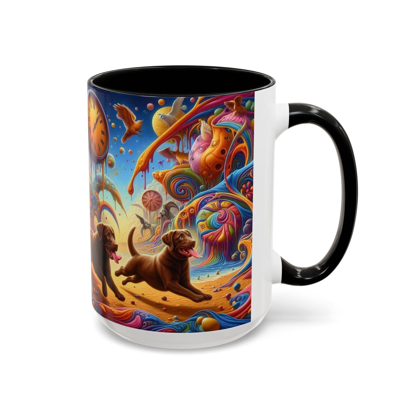 Chocolate Labrador Accent Coffee Mug - Perfect Gift for Dog Lovers