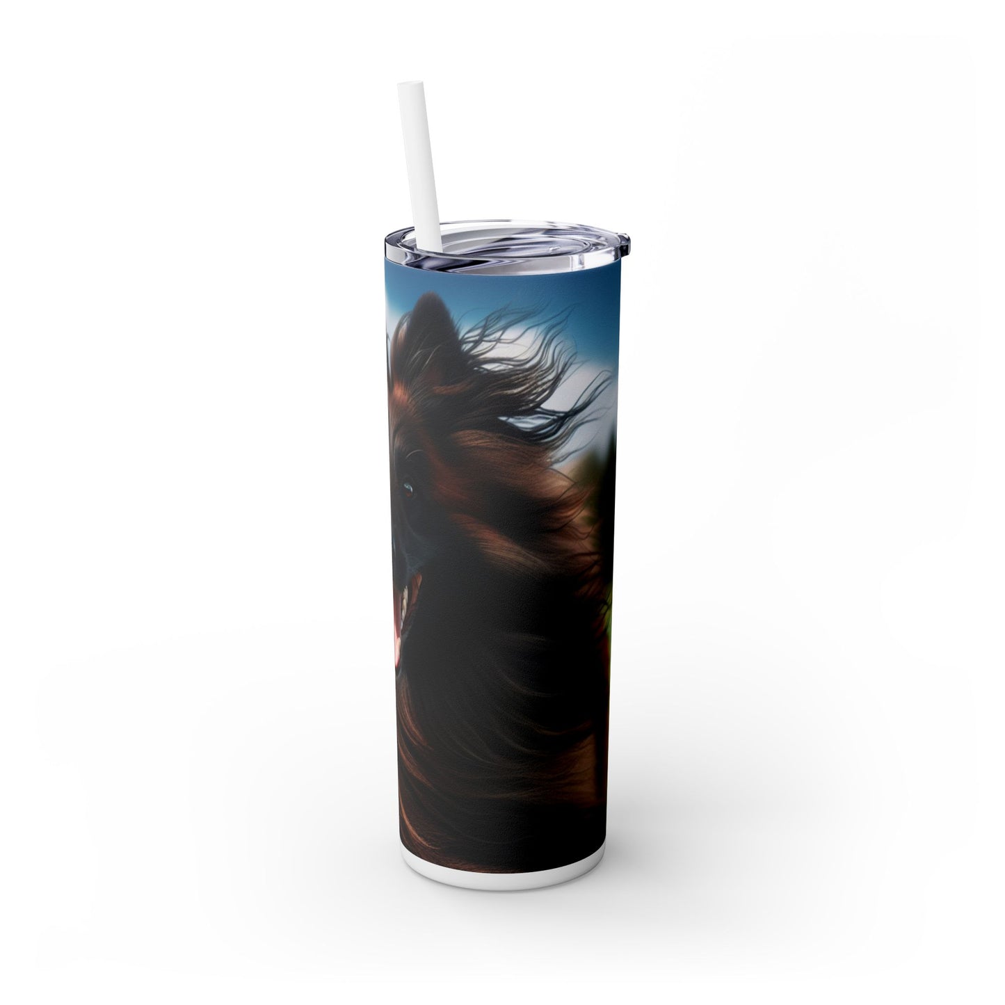 Belgian Shepherd Dog Tervuren Tumbler with Straw, 20oz