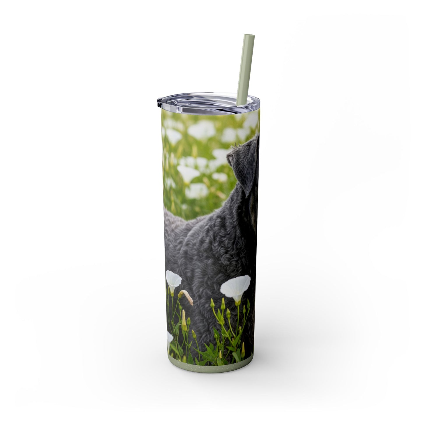 Kerry Blue Terrier Tumbler with Straw, 20oz