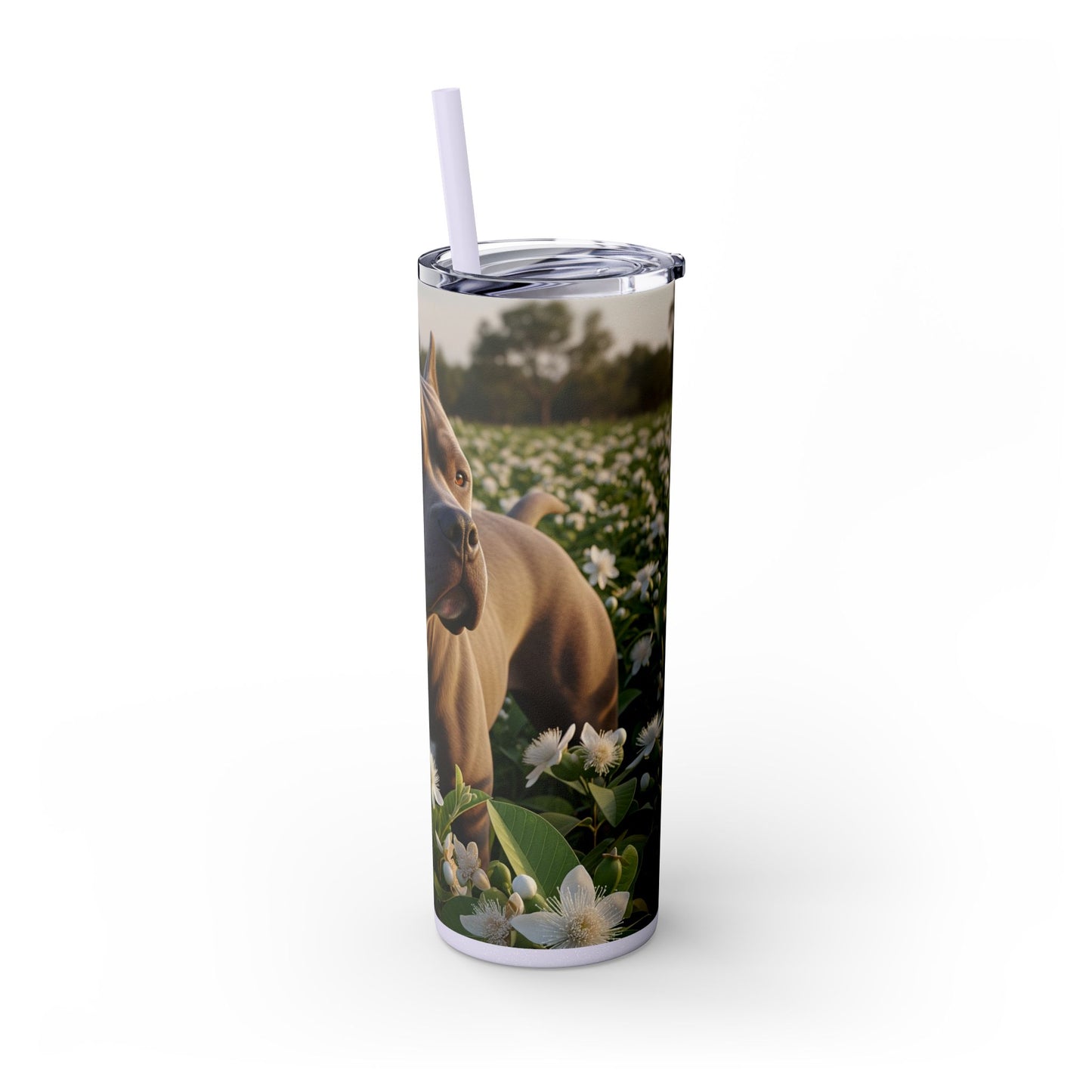 Bully Kutta Skinny Tumbler with Straw, 20oz