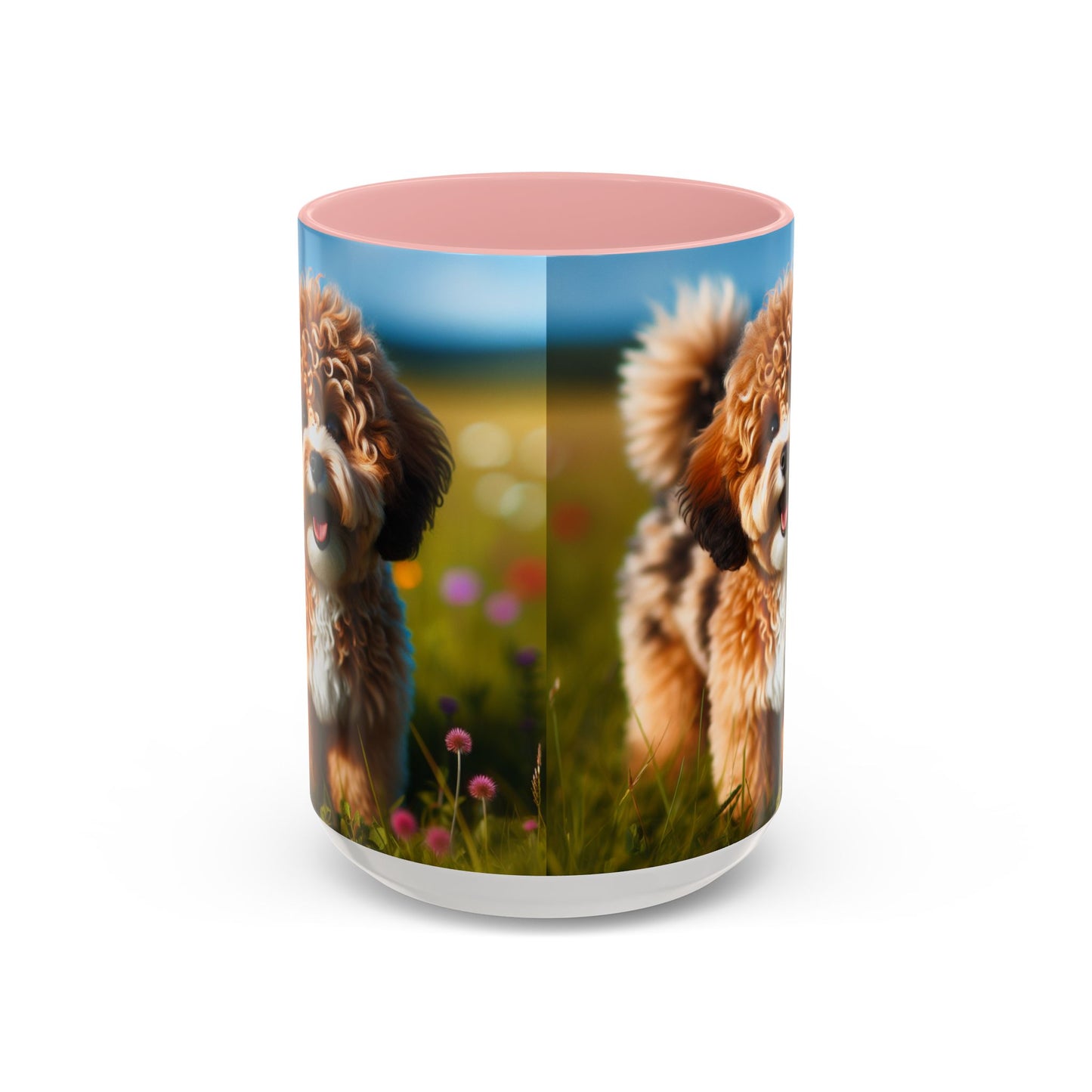 Russkaya Tsvetnaya Bolonka Accent Coffee Mug - Perfect Gift for Dog Lovers