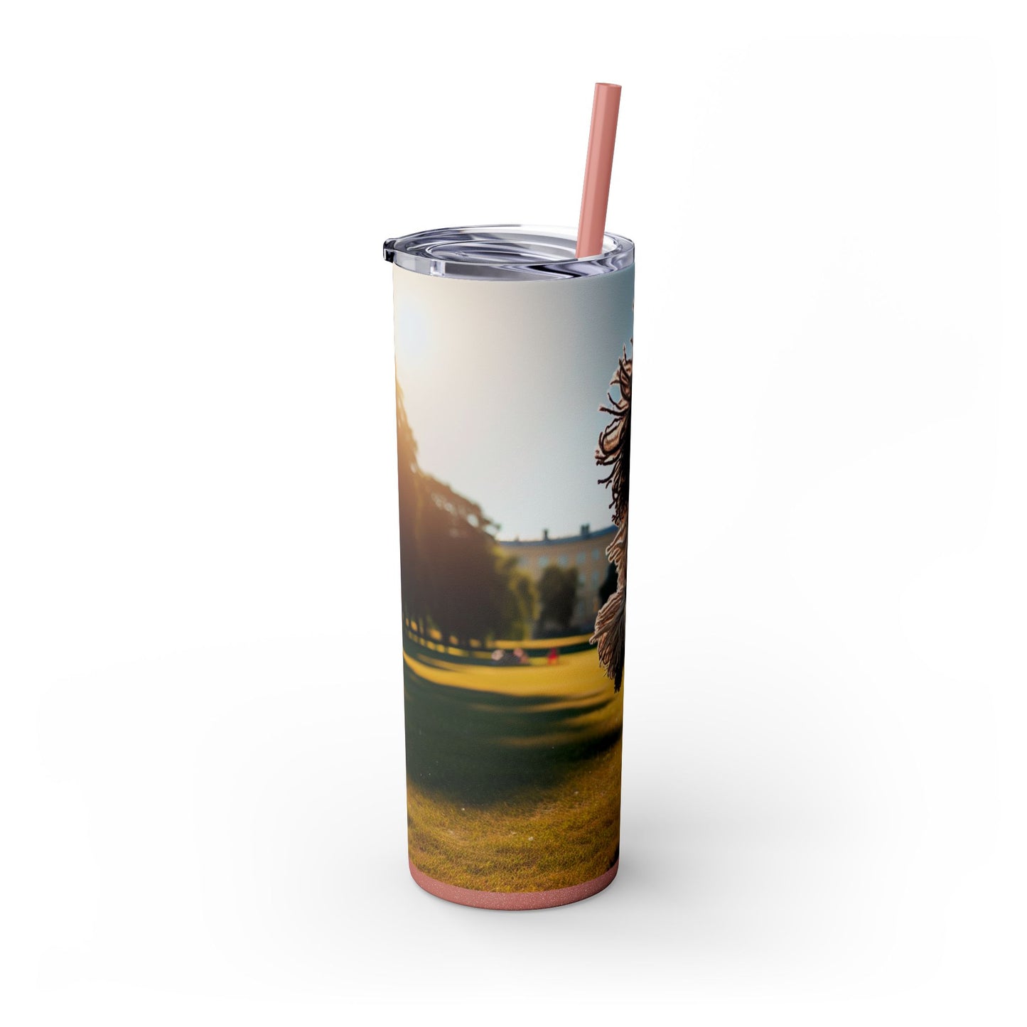 Puli Skinny Tumbler with Straw, 20oz