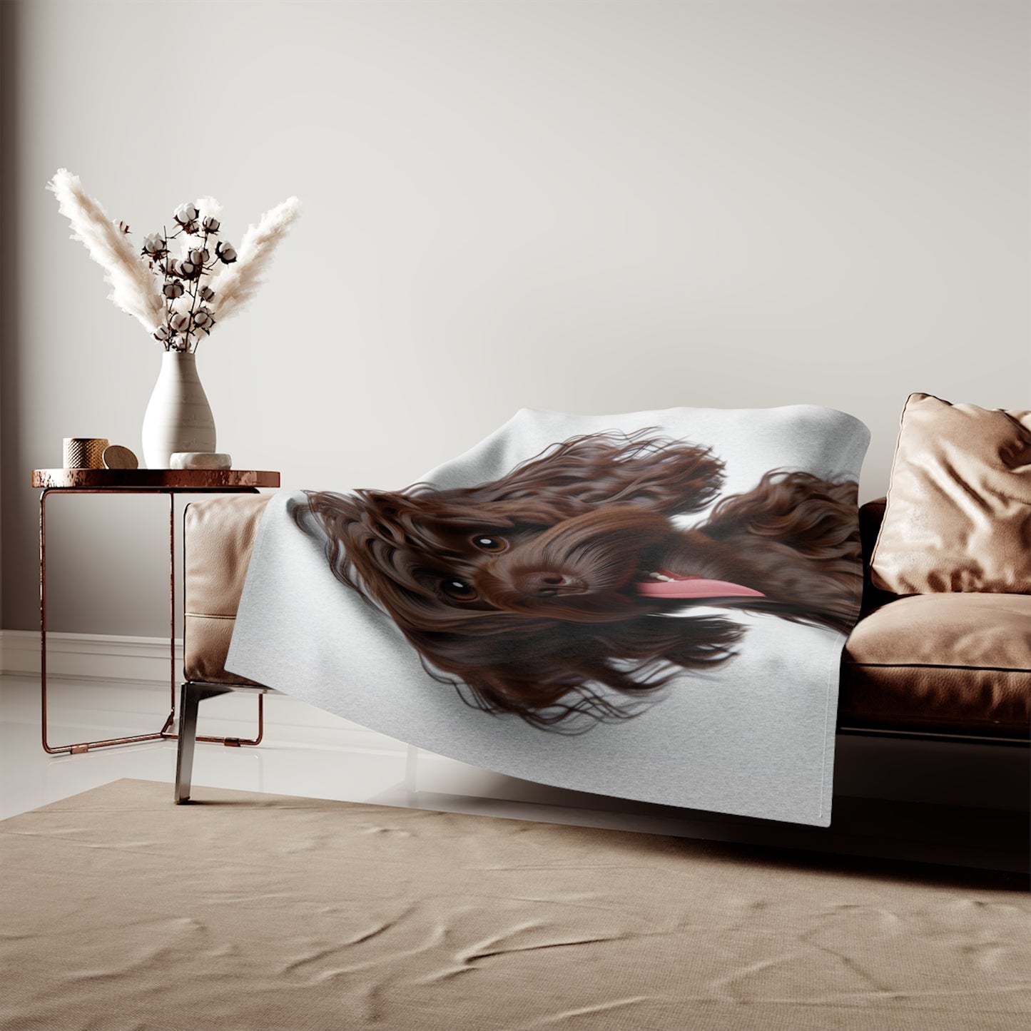 Pont-Audemer Spaniel Sweatshirt Blanket
