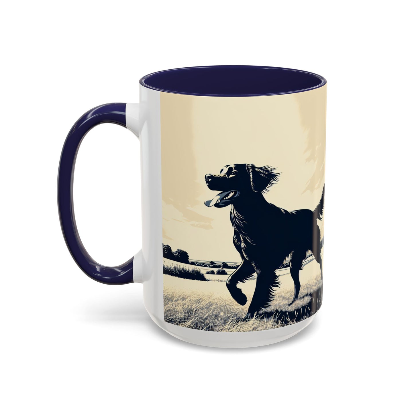 Flat Coated Retriever Accent Coffee Mug - Perfect Gift for Dog Lovers