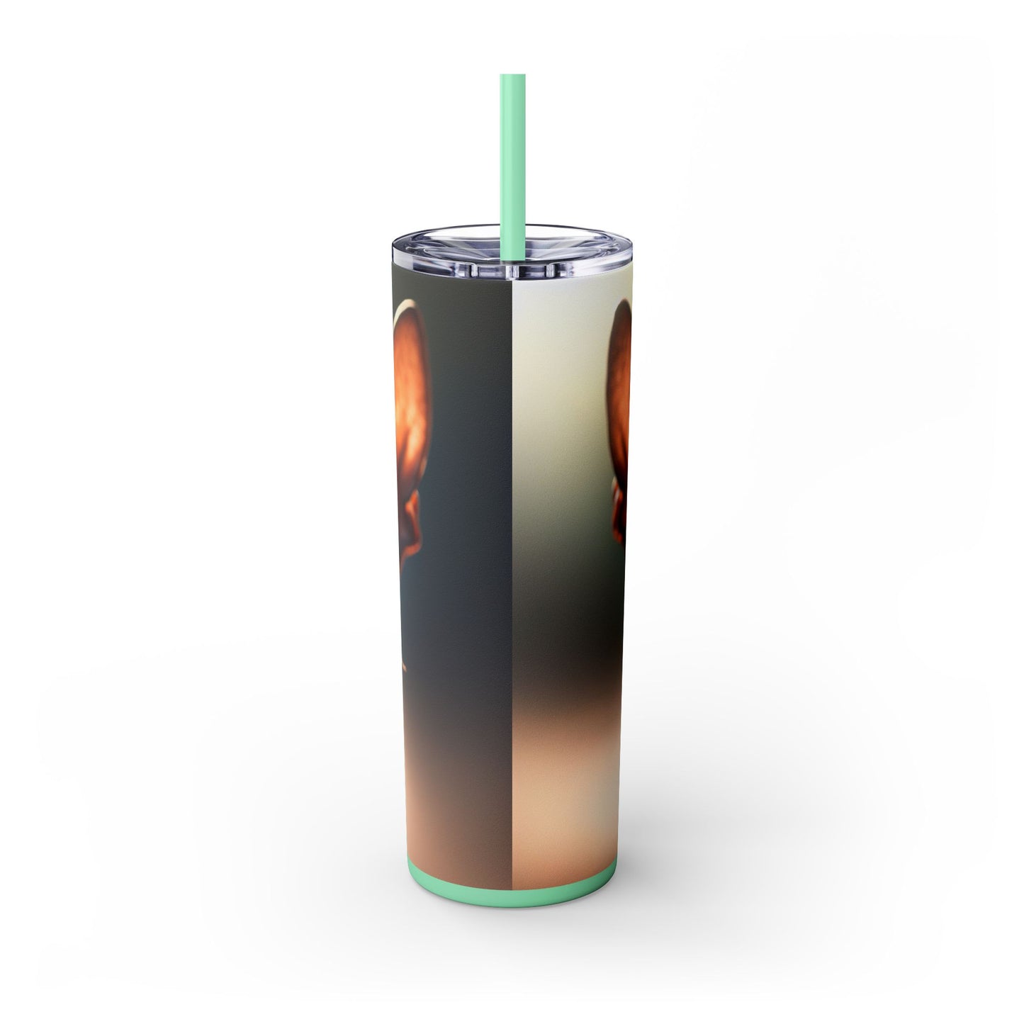 Xoloitzcuintli Skinny Tumbler with Straw, 20oz