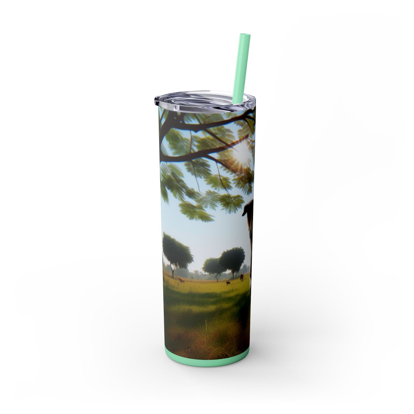 Indian Pariah Dog Tumbler with Straw, 20oz
