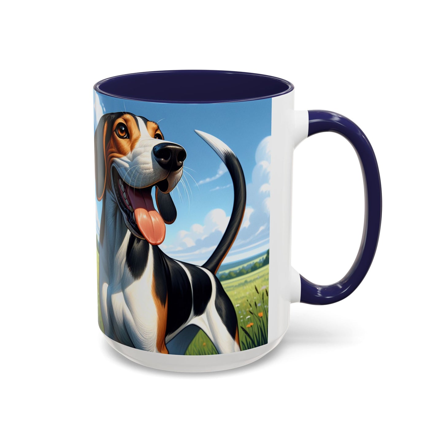 Treeing Walker Coonhound Accent Coffee Mug - Perfect Gift for Dog Lovers