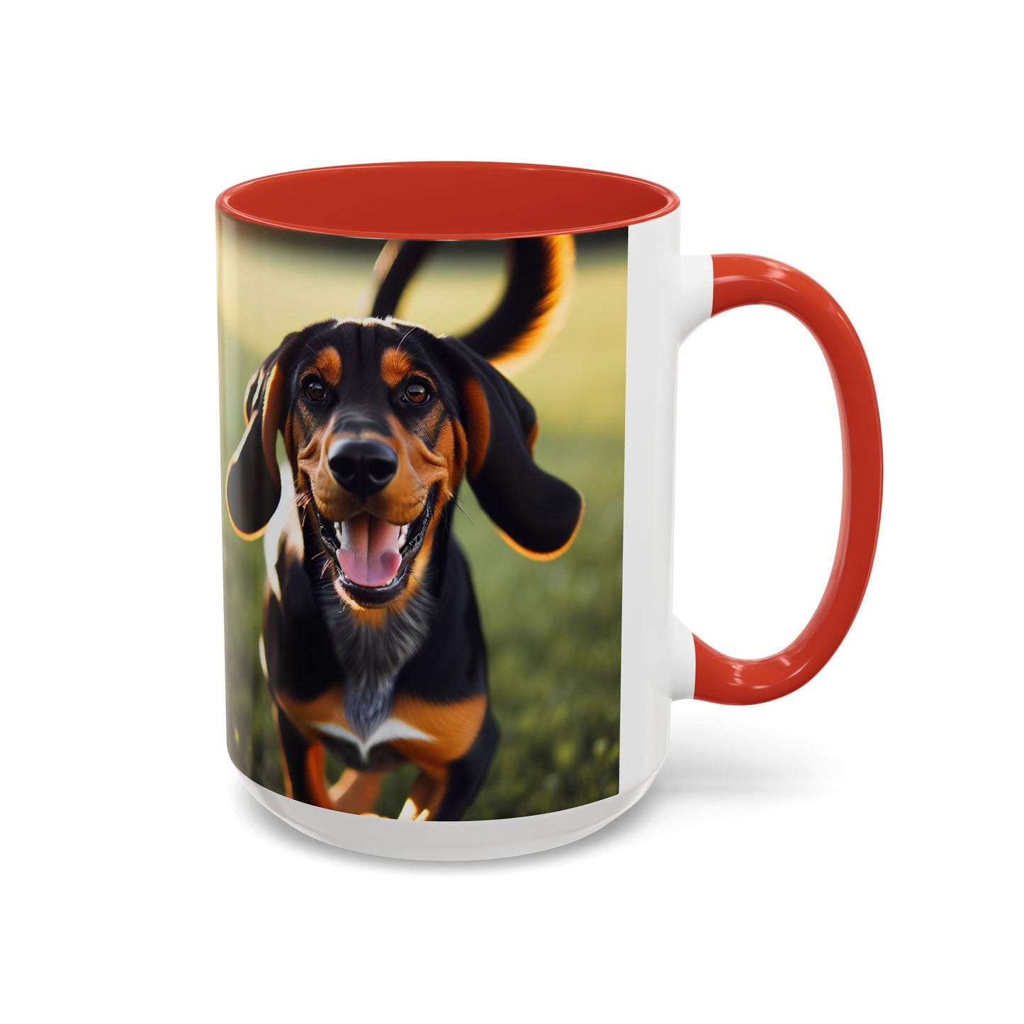 Black and Tan Coonhound Accent Coffee Mug - Perfect Gift for Dog Lovers