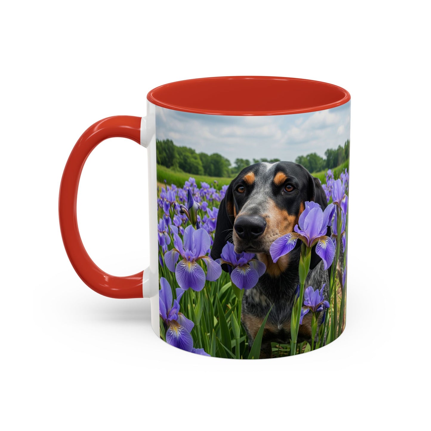 Bluetick Coonhound Accent Coffee Mug - Perfect Gift for Dog Lovers