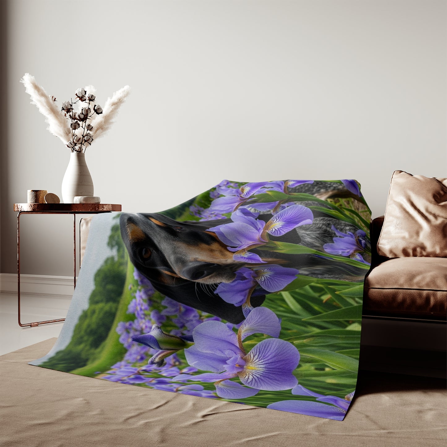 Bluetick Coonhound Sweatshirt Blanket
