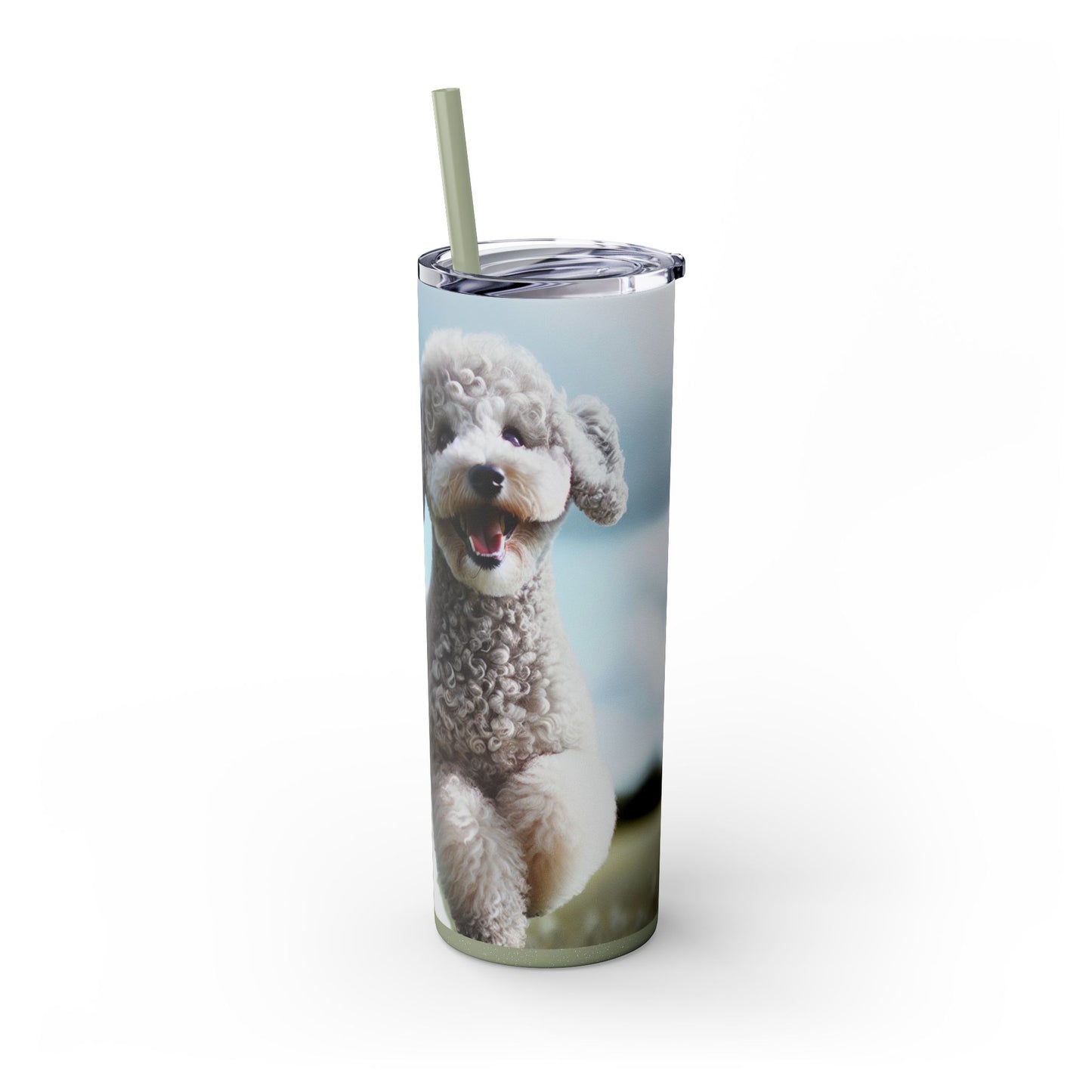 Bedlington Terrier Tumbler with Straw, 20oz