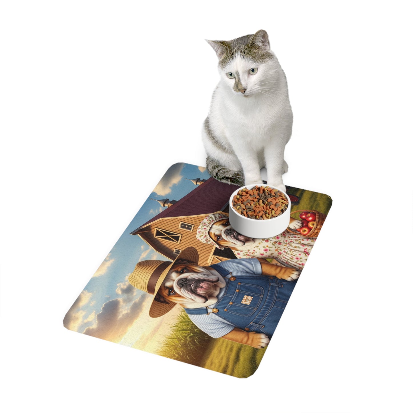 Pet Food Mat (12x18) - Bulldog