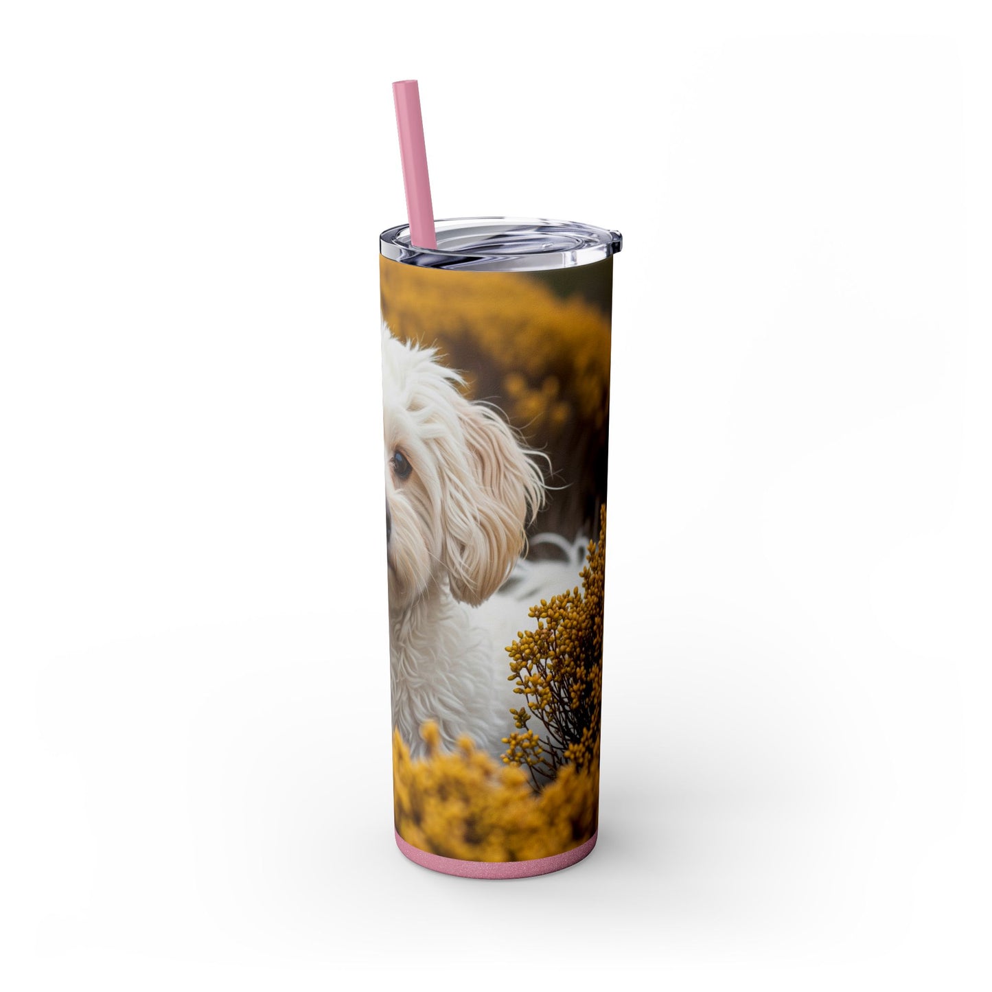 Maltipoo Tumbler with Straw, 20oz