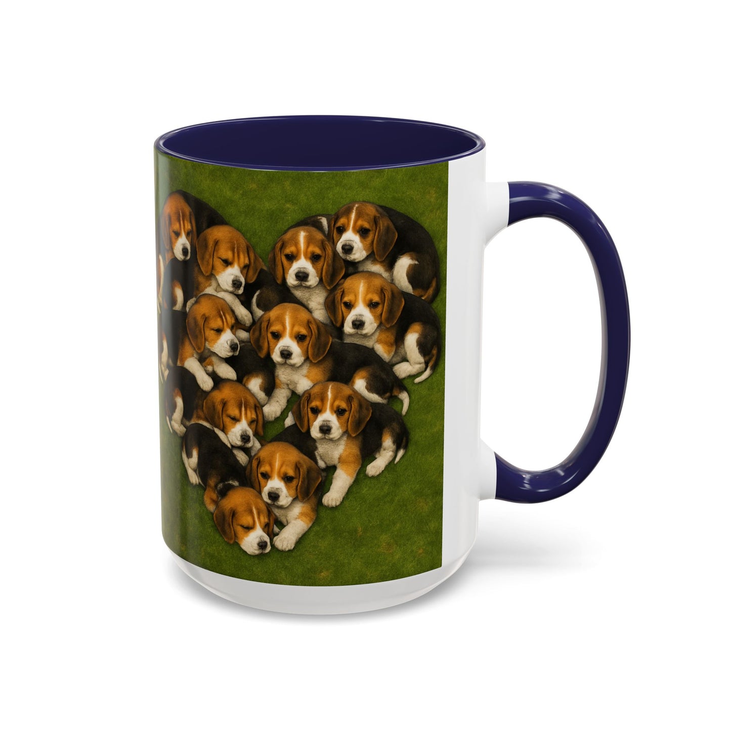 Beagle puppies Accent Coffee Mug - Perfect Gift for Dog Lovers