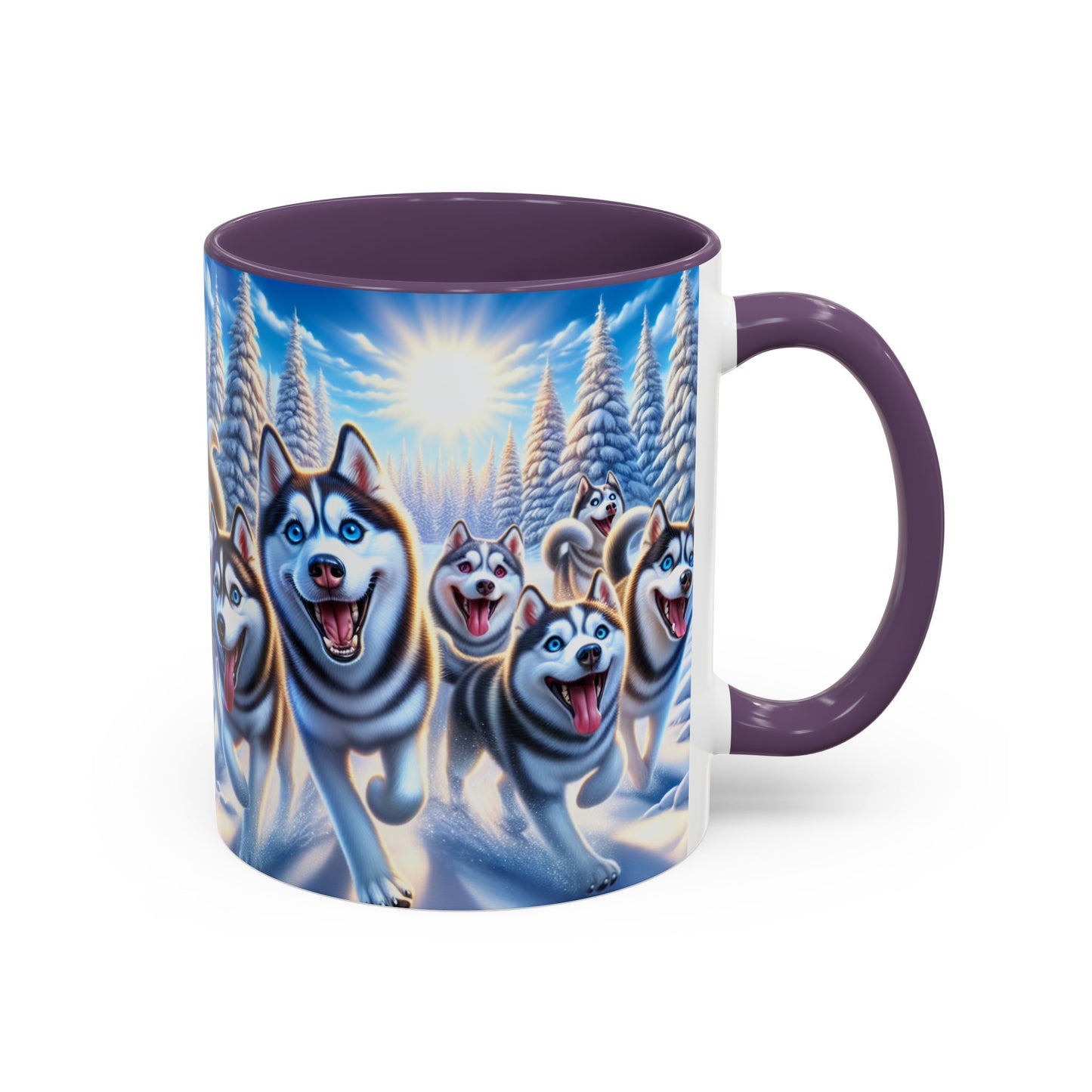 Siberian Husky Accent Coffee Mug - Perfect Gift for Dog Lovers