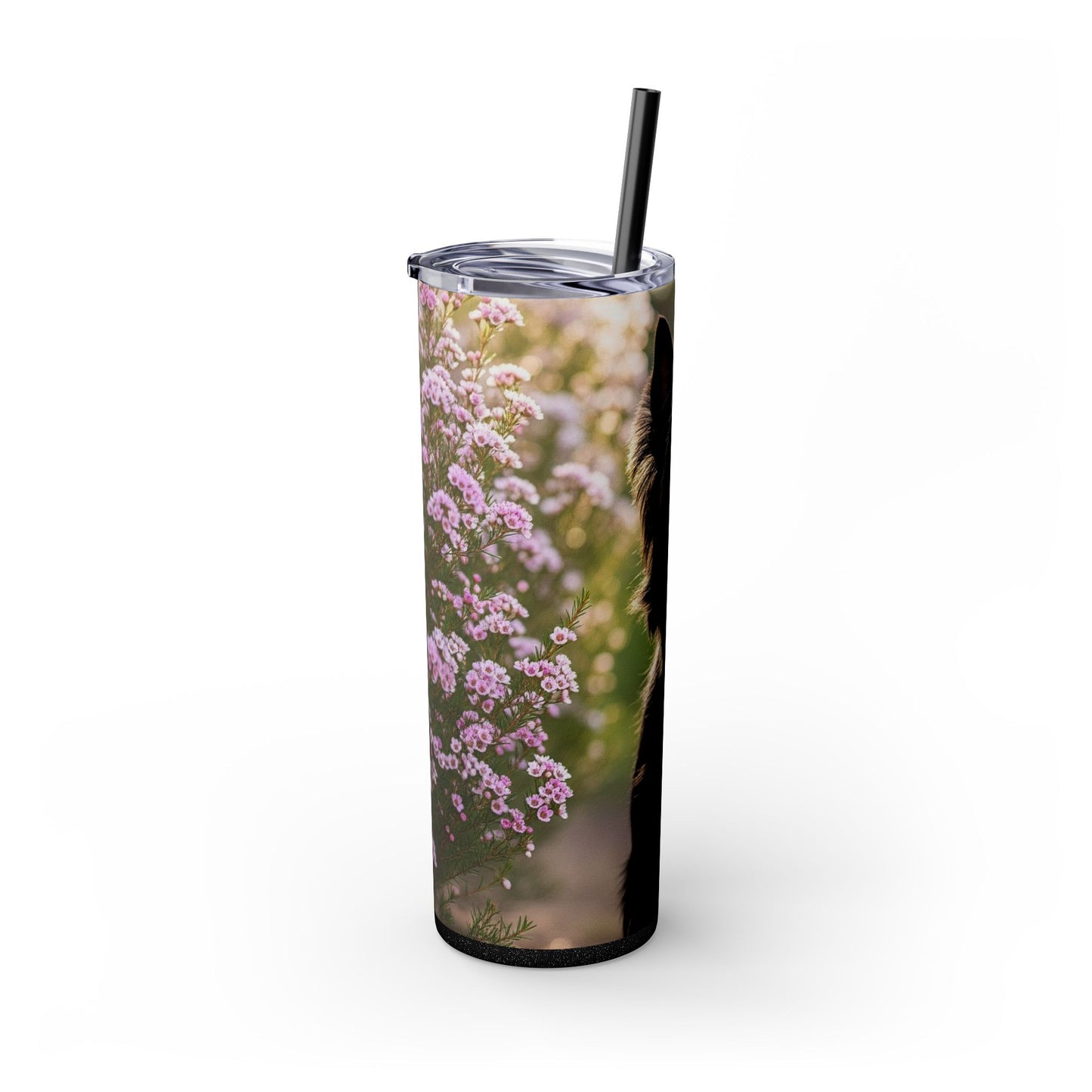 Australian Silky Terrier Tumbler with Straw, 20oz