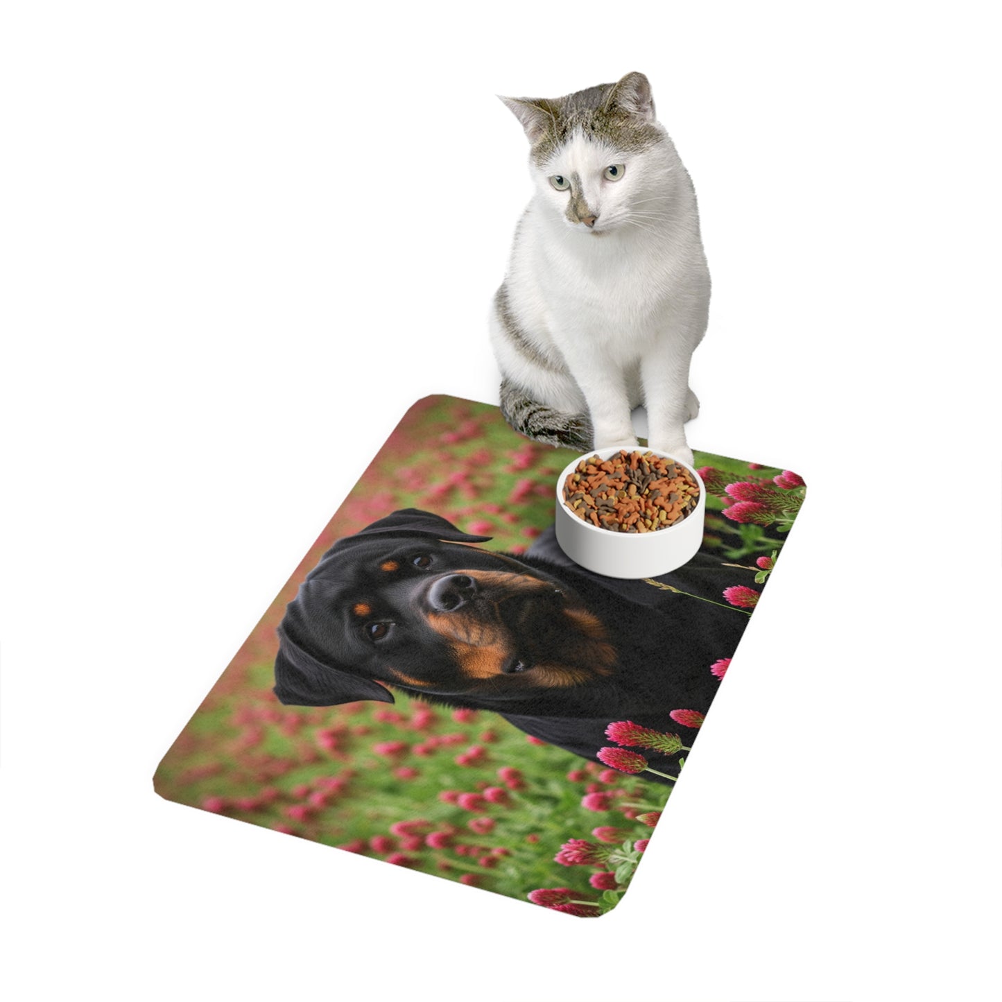 Pet Food Mat (12x18) - Rottweiler