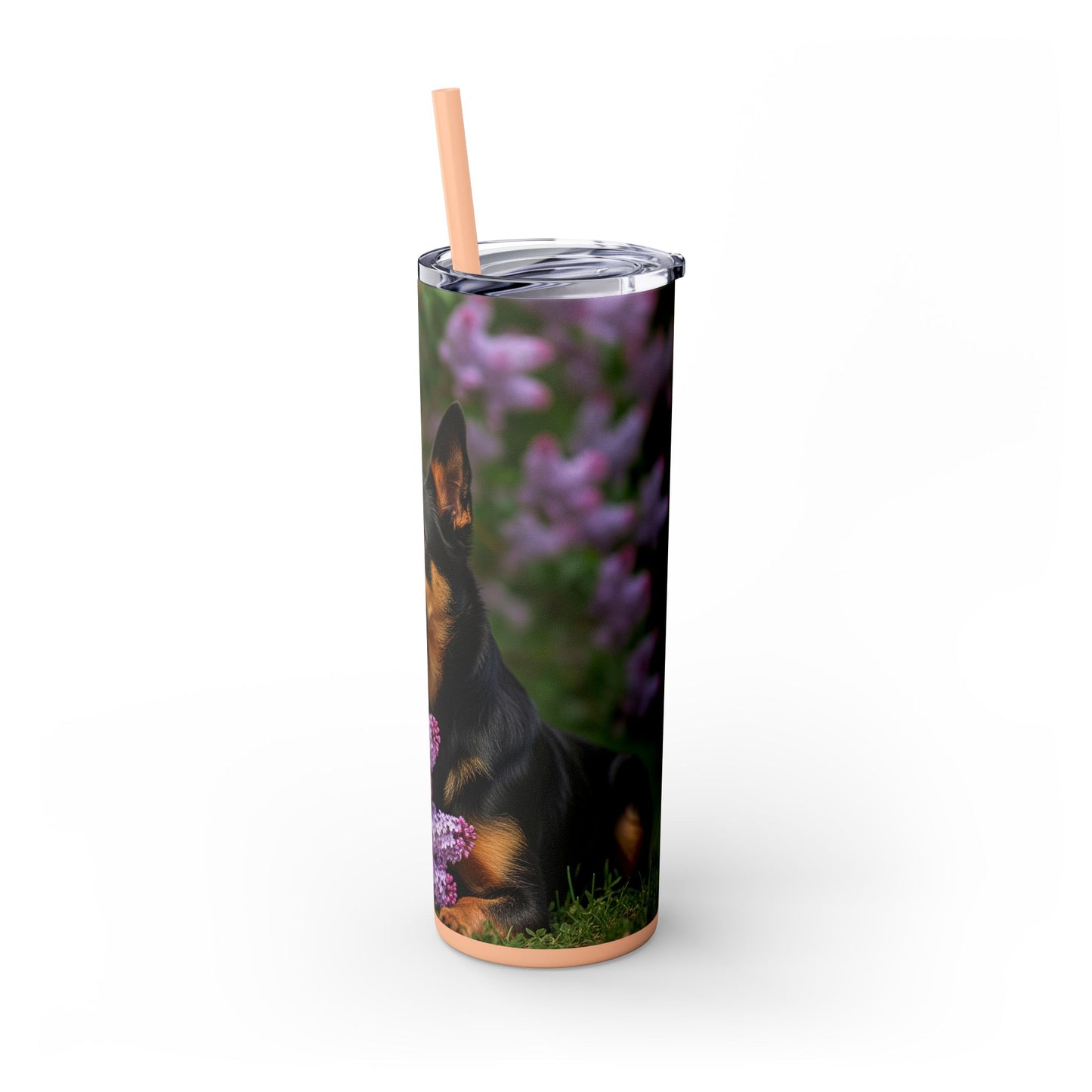 Mudi Skinny Tumbler with Straw, 20oz