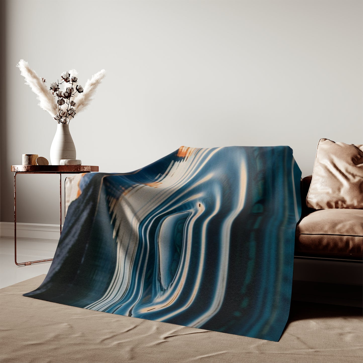 Ripple in a Mountain Lake Sweatshirt Blanket