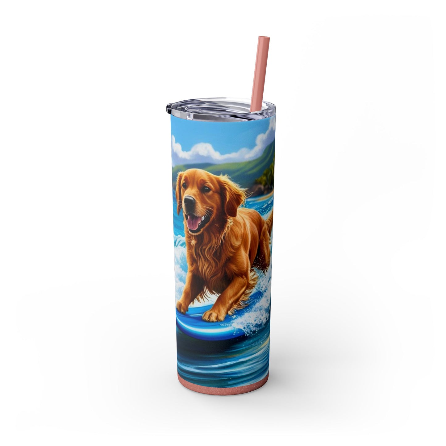 Surf Dogs Tumbler with Straw, 20oz