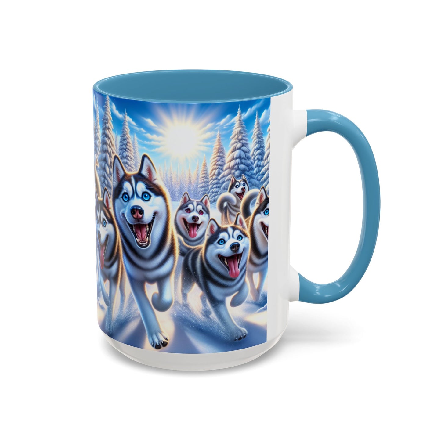 Siberian Husky Accent Coffee Mug - Perfect Gift for Dog Lovers