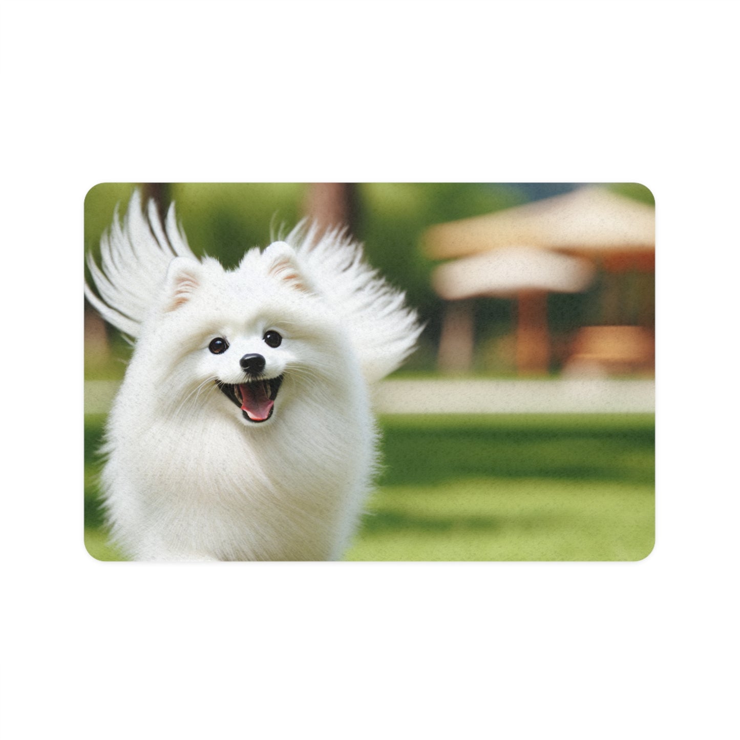 Pet Food Mat (12x18) - Japanese Spitz
