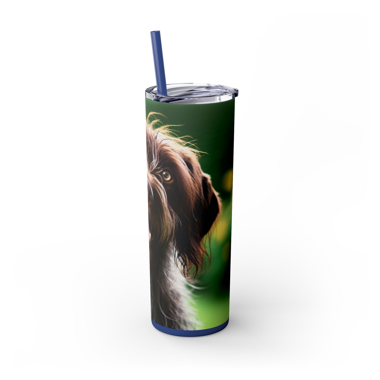 German Wirehaired Pointer Tumbler with Straw, 20oz