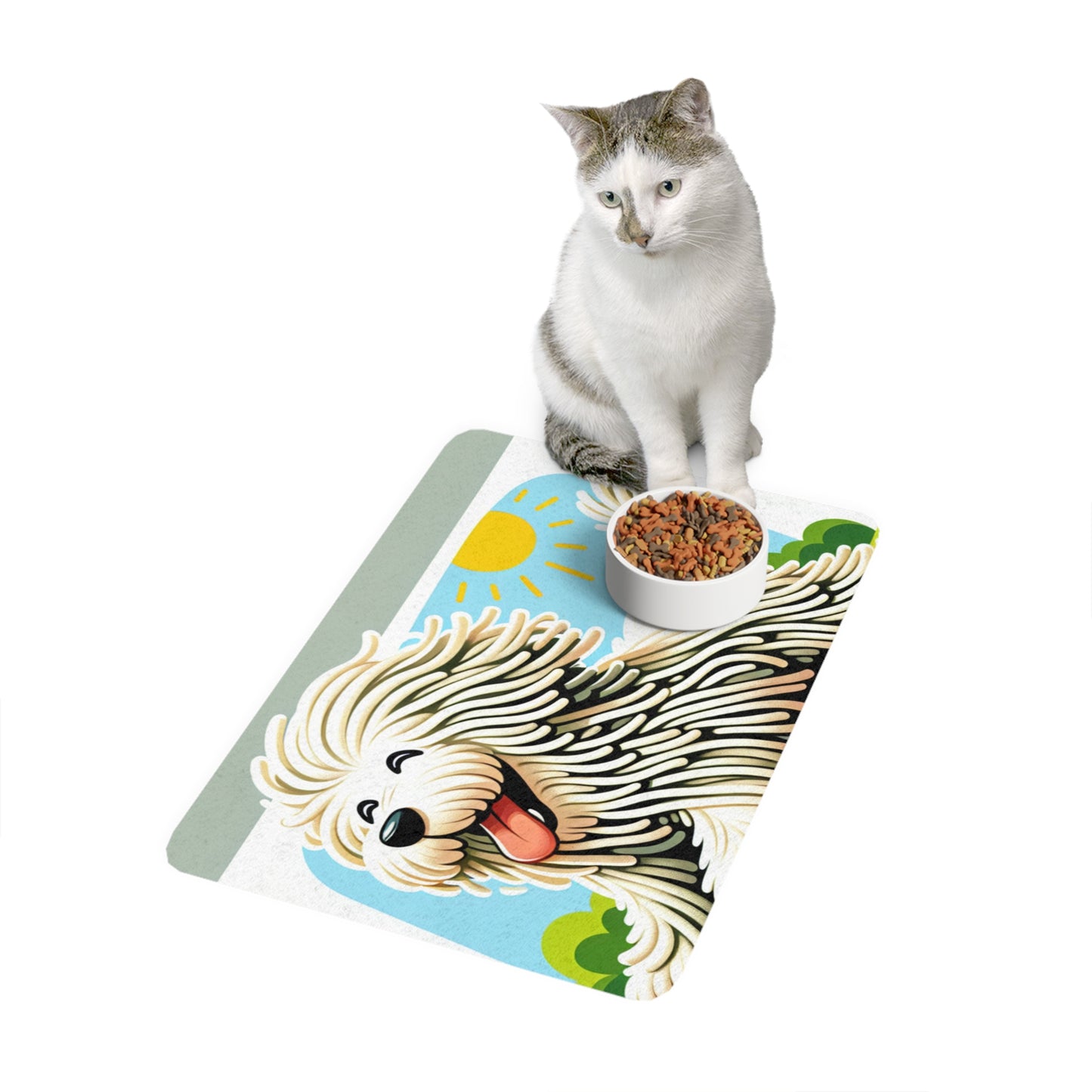 Pet Food Mat (12x18) - Komondor