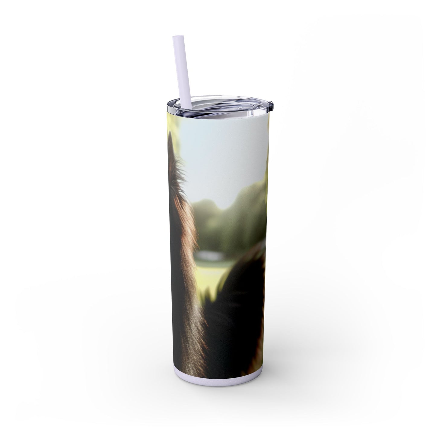 Belgian Shepherd Dog Groenendael Tumbler with Straw, 20oz