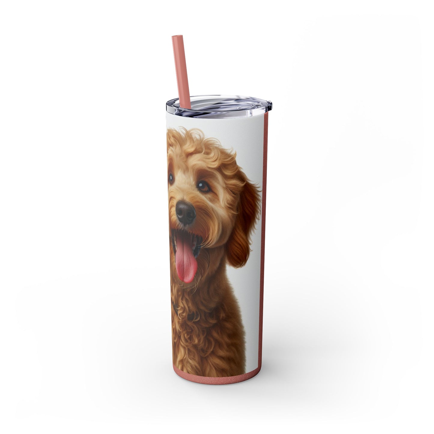 Goldendoodle Tumbler with Straw, 20oz