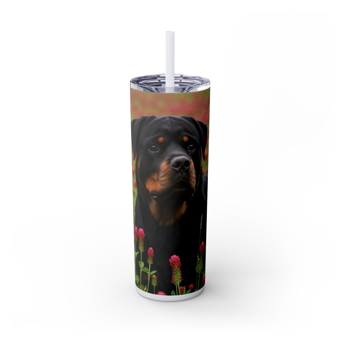 Rottweiler Tumbler with Straw, 20oz