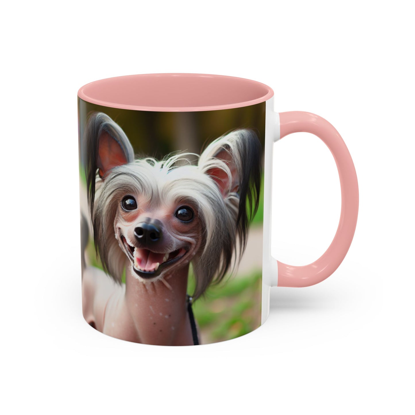 Chinese Crested Dog Accent Coffee Mug - Perfect Gift for Dog Lovers