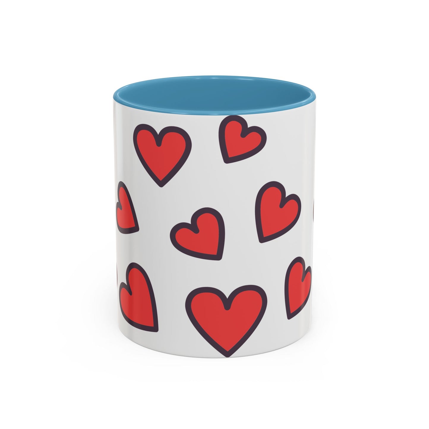 Hearts Accent Coffee Mug - Perfect Gift for Dog Lovers