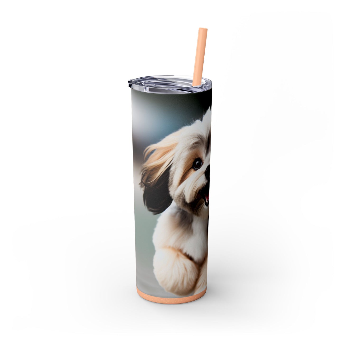 Lowchen Tumbler with Straw, 20oz