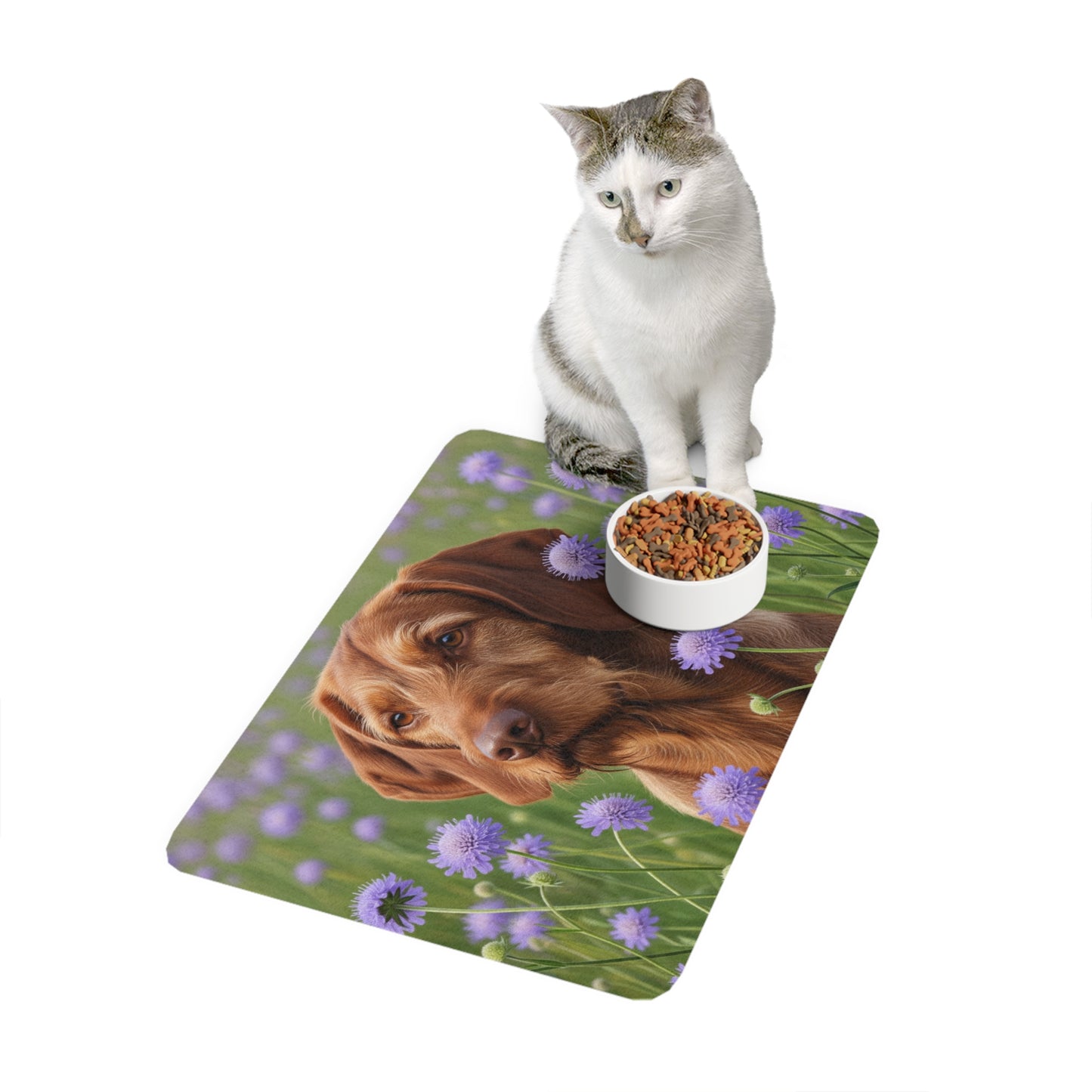 Pet Food Mat (12x18) - Hungarian Wirehaired Vizsla